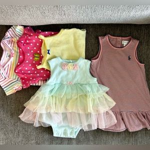 9 month Baby Girl Onesies Bundle
